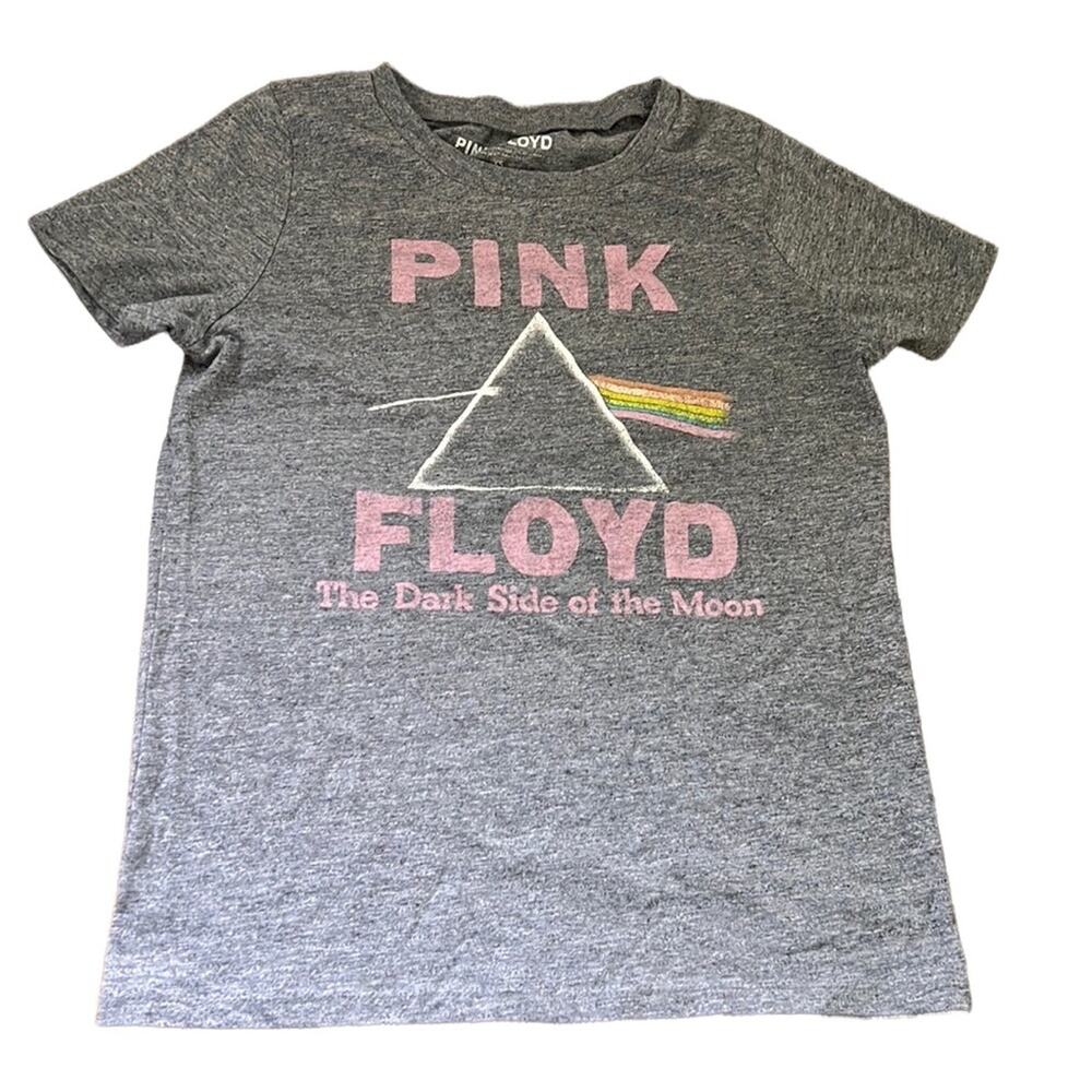 Heathered Gray Pink Floyd Colorful Lightweight Short Sleeve Tee